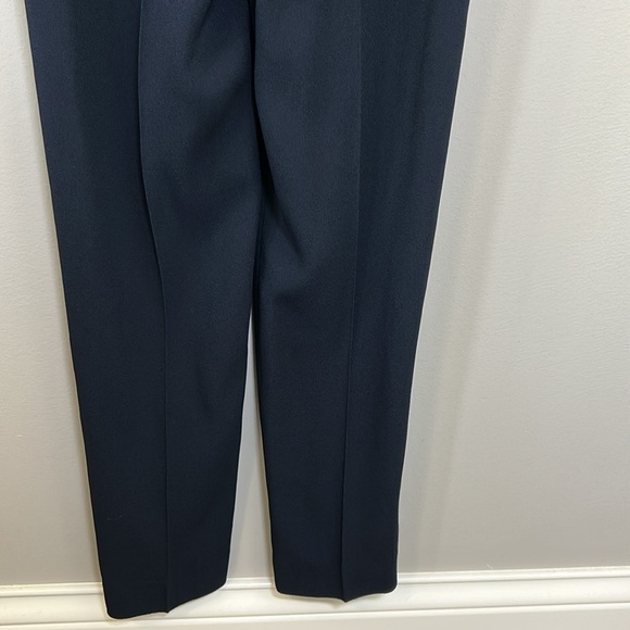 Sezane Combinaison Charles Marine Jumpsuit Tie Back Navy Blue Sz 36 US 4 NEW - Picture 9 of 12